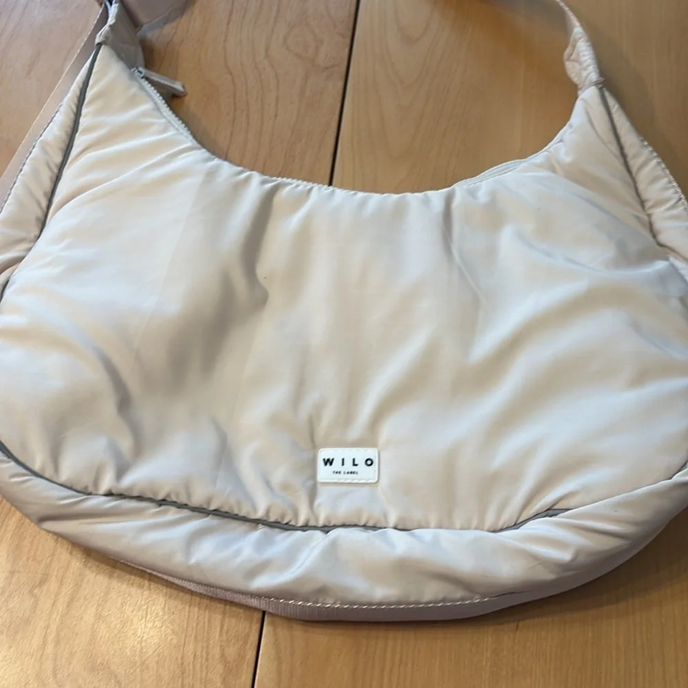 Wilo The Label cream colored shoulder/crossbody bag